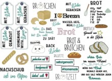 Stickserie - Brot Liebe